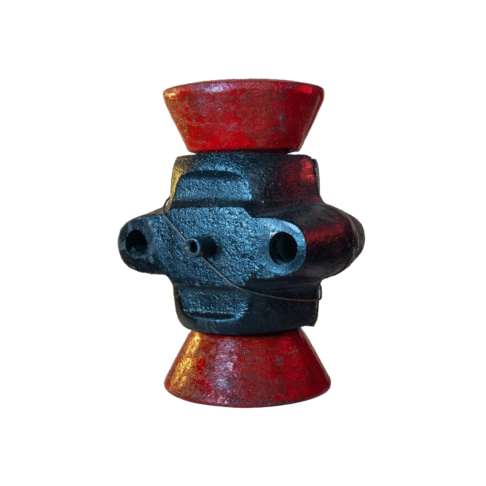 Chumacera Rastra Inter Agro 9" en hierro colado, fabricada por FUNDEMETAL HMF S.A.S
